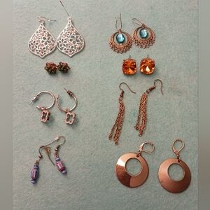 1.50oz Earring Lot, Various Styles,  Materials,  Quality